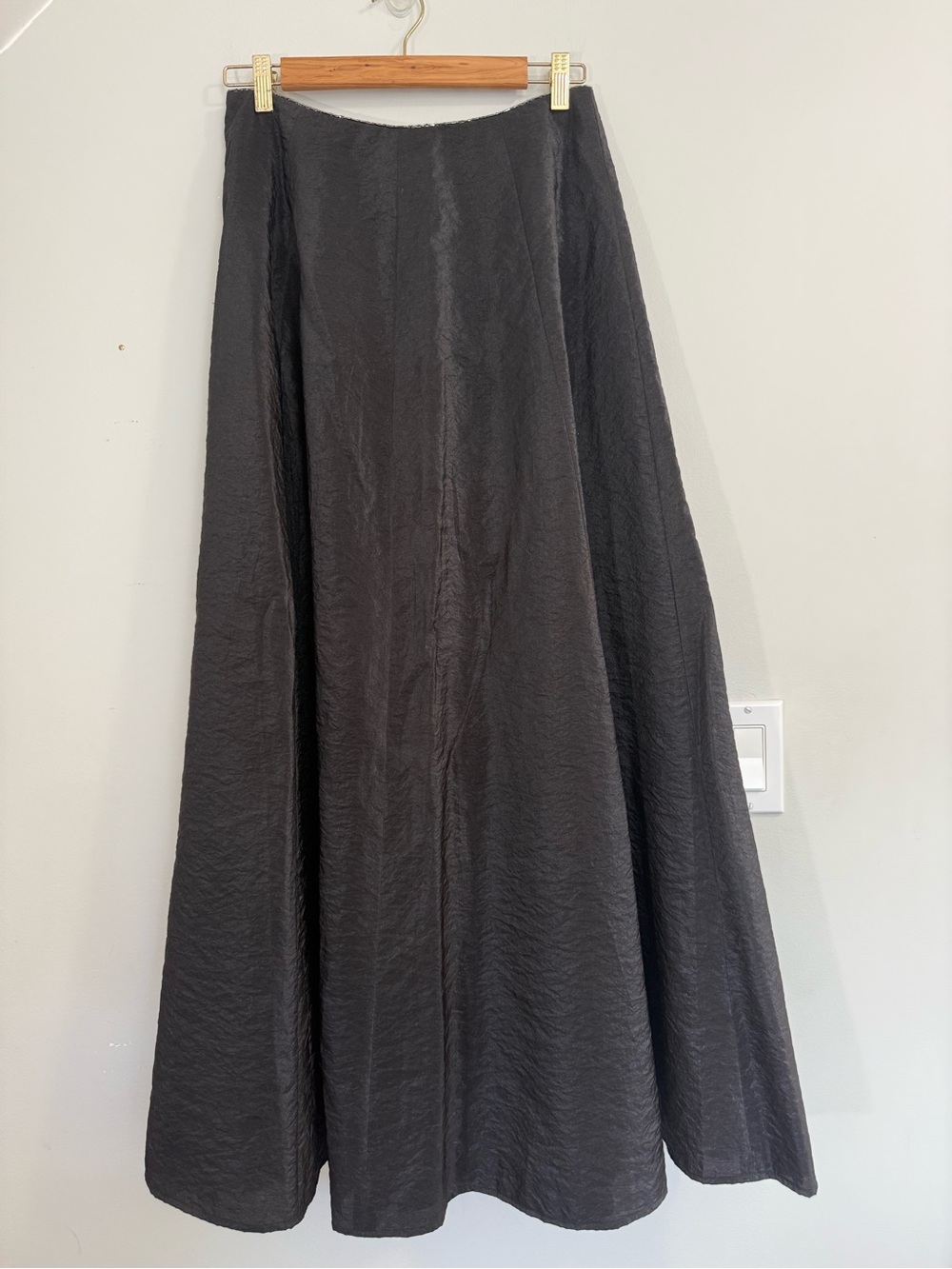 Vintage Ralph by Ralph Lauren Black Maxi Skirt Long Line Beaded Waist - Picture 6 of 16